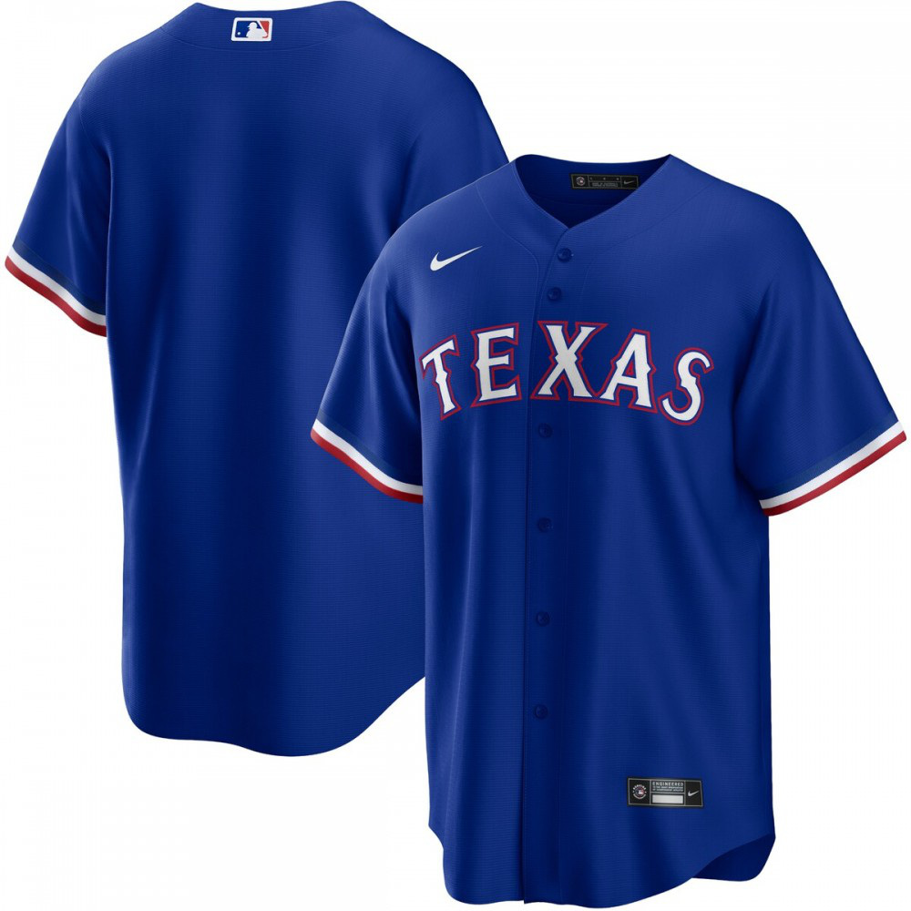 Texas Rangers Alternate Replica Team Logo Jersey - Royal-Pro Kit Vault | Brand New 26/27 Sports Jerseys